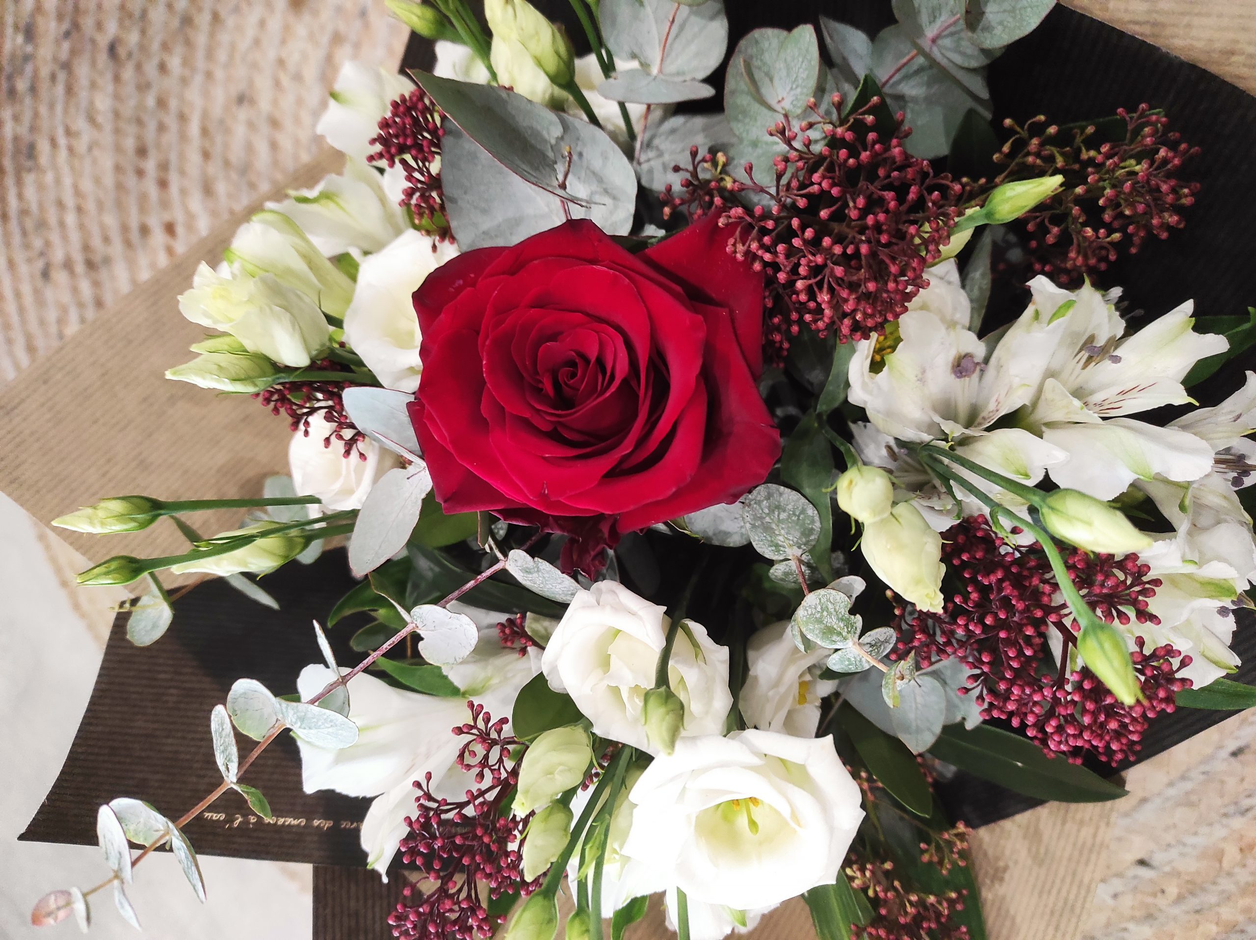Bouquet Rouge et Blanc - Eden & Rose