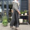 jupe longue kaki